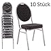 Produktbild MACOShopde by MACO Möbel Bankettstühle 10er Set schwarz  Stapelstühle Konferenzstühle Saalstühle für Gastronomie und Gewerbe - stapelbar und sehr stabil