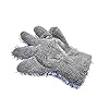 Dubbelzijdige auto reinigingshandschoenen Zachte koraal fleece auto handschoenen waterdichte reinigingsdoek voor auto…