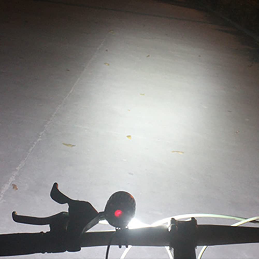 Faro LED T6 per Bicicletta ad Alta luminosità con interfaccia USB, Impermeabile, per Manubrio.