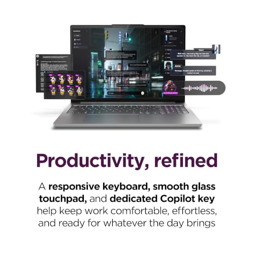 Image of Lenovo IdeaPad Pro 5i - Premium Laptop - Copilot+ PC - Intel Core Ultra 7 Processor 356H - 16 inch 2.8K OLED Display - 32GB RAM - 1TB SSD Storage - NVIDIA GeForce RTX 5050 GPU - Luna Grey