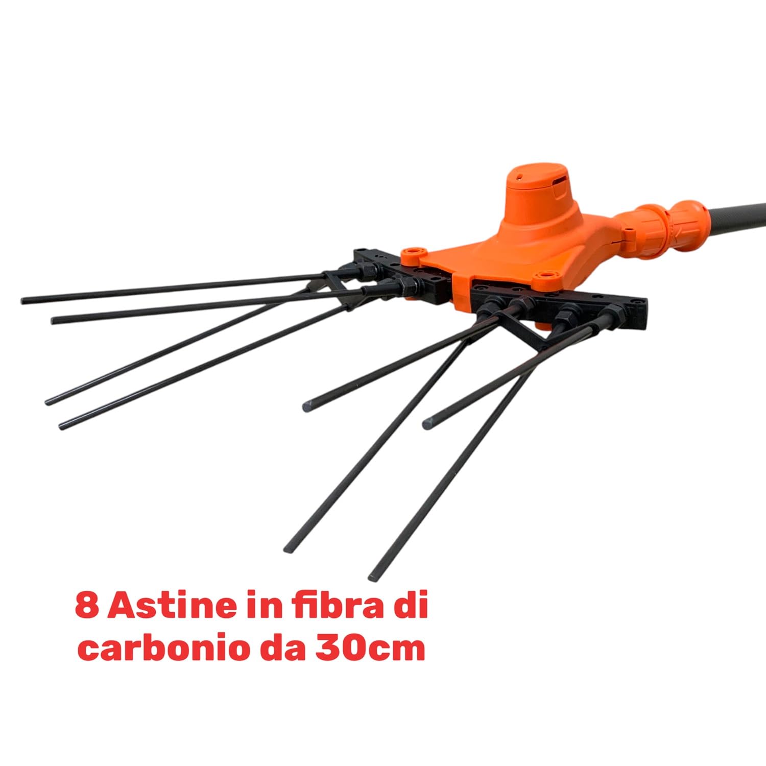 Abbacchiatore Scuotiolive Elettrico Multifunzione a Batteria e Alimentazione 12V con Doppia Batteria da 128Vf 10000mHa Motore 140W 5 Velocità 800-1250BPM Display Digitale Pettine in Fibra di Carbonio