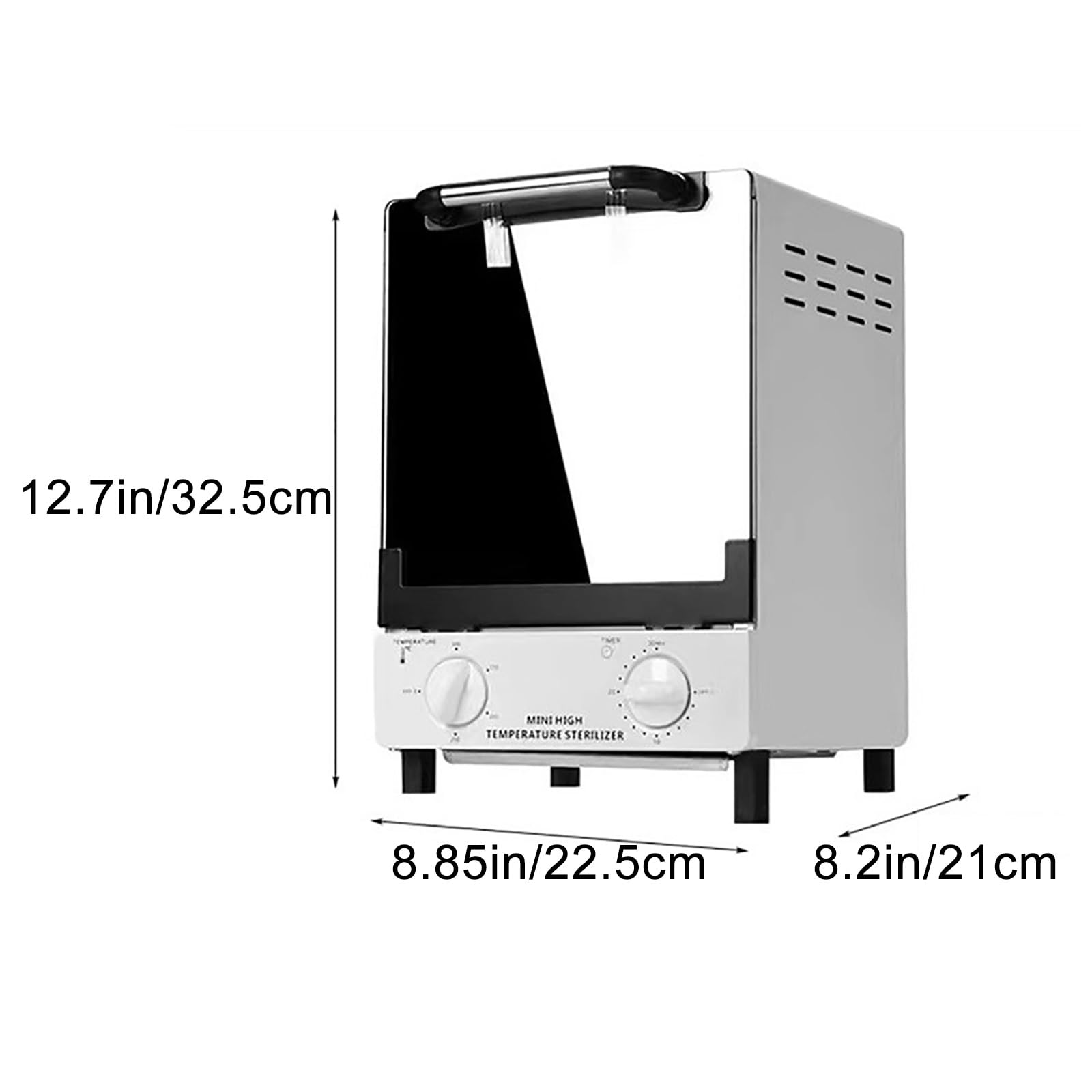 Disinfetta per strumenti per unghie, disinfettante per unghie, 12 l, doppio strato, grande capacità, timer e temperatura regolabili, compatibile con attrezzi multipli