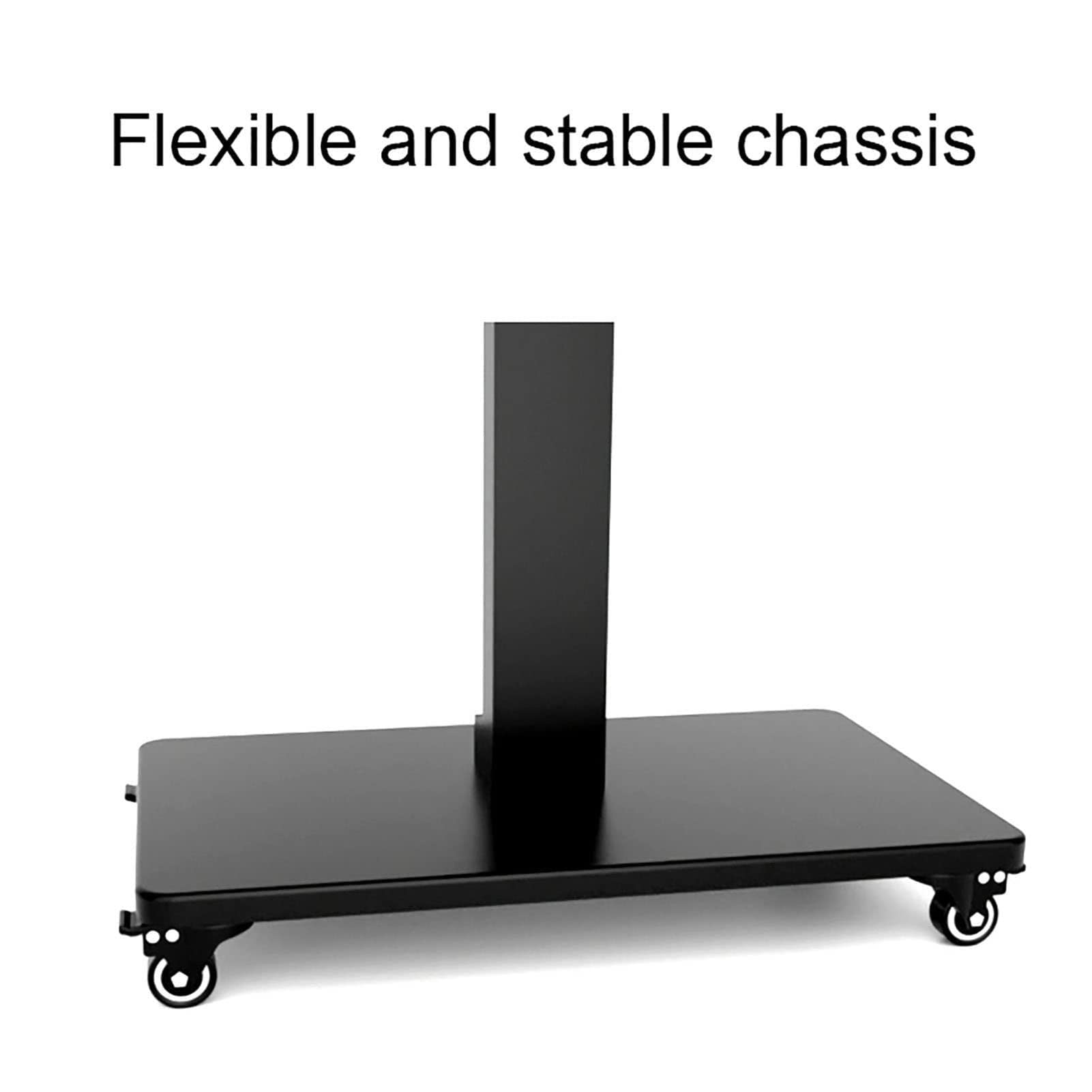 Supporto TV mobile - Supporto TV da pavimento portatile - Carrello TV mobile su ruote per schermi piatti LED da 32-65 pollici, schermo fisso orizzontale e verticale,