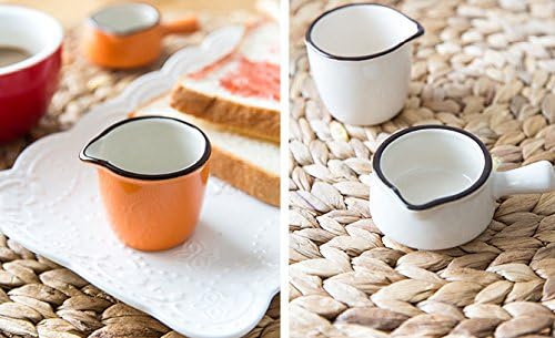 Miniatura 5 de CHOOLD Colorida mini crema de cerámica y jarra para servir, jarra de leche de café para cocina, 4 piezas (varios colores)