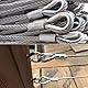 EXLECO 16er Drahtseilklemme 3mm Seilklemme Stahlseil Edelstahl Bügeform Drahtseil Clip Seil Bügelseilklemme mit Aluminiumhülsen Kauschen für Stahlseil Stahlkabel Stahldraht Wäscheleine Markise Fixiert