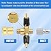 TasuoX Downstream Injector for Pressure Washer, Power Washer Adjustable Chemical Injector Kit, Double Suction Head 3/8