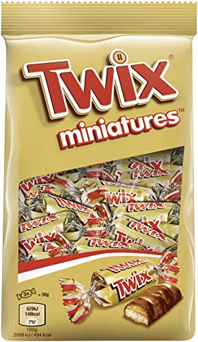Twix Schokoriegel, Miniatures, Keks, Eine Packung (1 x 150 g) Cover