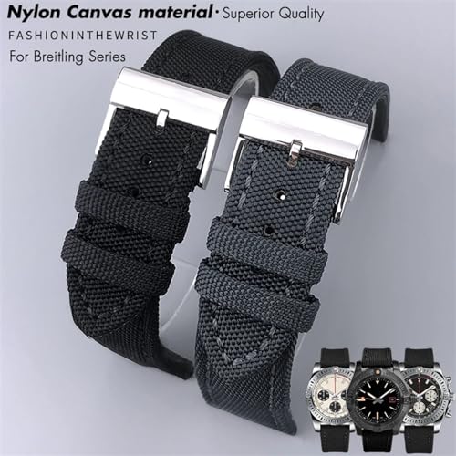 Breitling strap en nylon 22mm anti-usure pour Navitimer Belt Avenger - 6