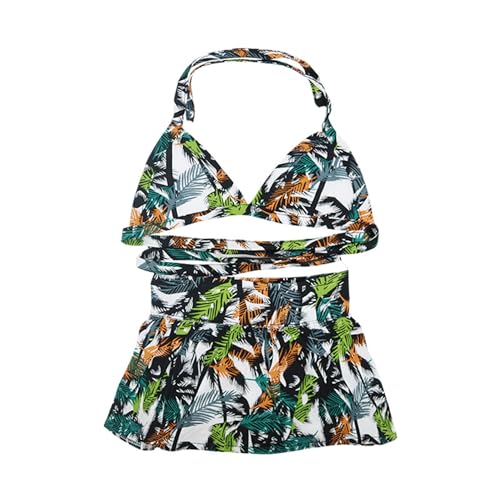 Image of Dog Bikini Swimsuit Summer Puppy Bathing Dress Beach Clothes Cat Costume for Puppy Dog Cat Green Yellow Hawaii L