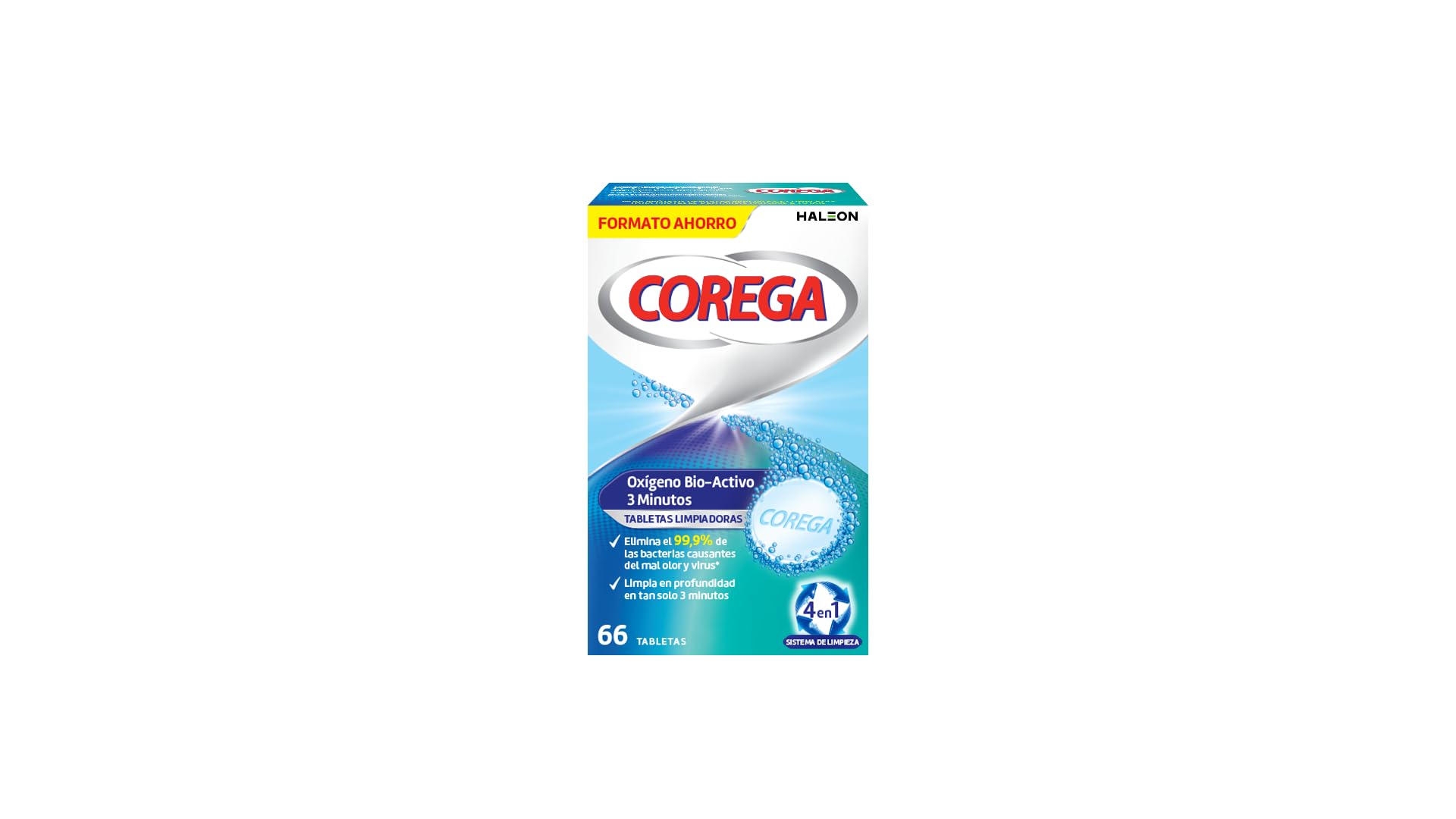 Corega Bio-Active Oxygen Denture Cleaning Tablets 66 Tablets