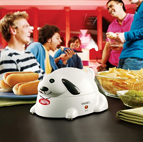 Maverick HC-01 Hero Electric Hot Dog Steamer Cooker, 6 Hot Dog Capacity, White