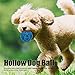 Asixxsix Dog Hollow Ball Toy, Rubber Dog Toy Puzzle Ball Bite Portable Chewing Pet Toy Ball Fun Interactive Pet Toy for Dogs Cats Pets (Medium)