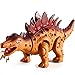 HERSITY Dinosauro Ruggente e Camminante, Stegosauro Giocattolo Grandi, Dinosauri Realistici con Luci e Suoni Gioco Interattivo Regalo per Bambini 3+ Anni