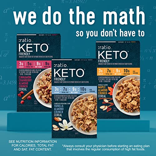 :ratio Keto Friendly Cinnamon Cranberry Almond Crunch Breakfast Cereal, 9.7 OZ - Image 5