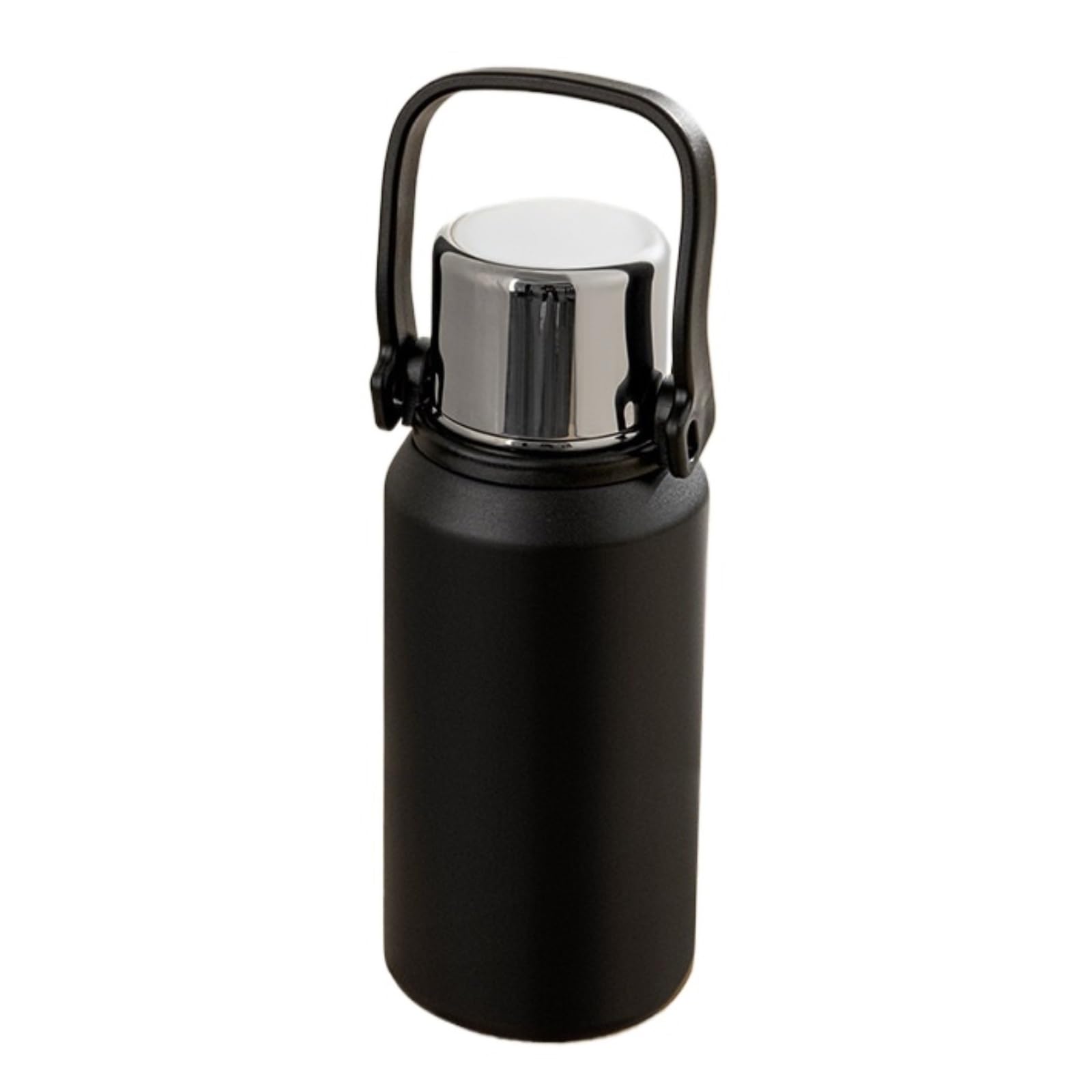 Botella Termica Taza de Agua aislada de Acero Inoxidable, Botella de Agua Caliente con separación de té de Gran Capacidad, Botella de Agua portátil for Exteriores(Noir,1000ml)