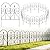 Thealyn Decorative Garden Fence 32 in (H) x 10 ft (L) Outdoor Rustproof Metal Dog Pet Fence Animal Barrier, Garden Fencing Panel Border for Yard Patio Flower Bed