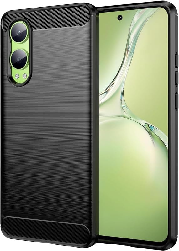 Image of NPRC Hybrid Ultra Slim Protective Case TPU Non-Slip Carbon Fiber Texture Shockproof Case Cover for Oneplus nord CE 4 LITE - Black