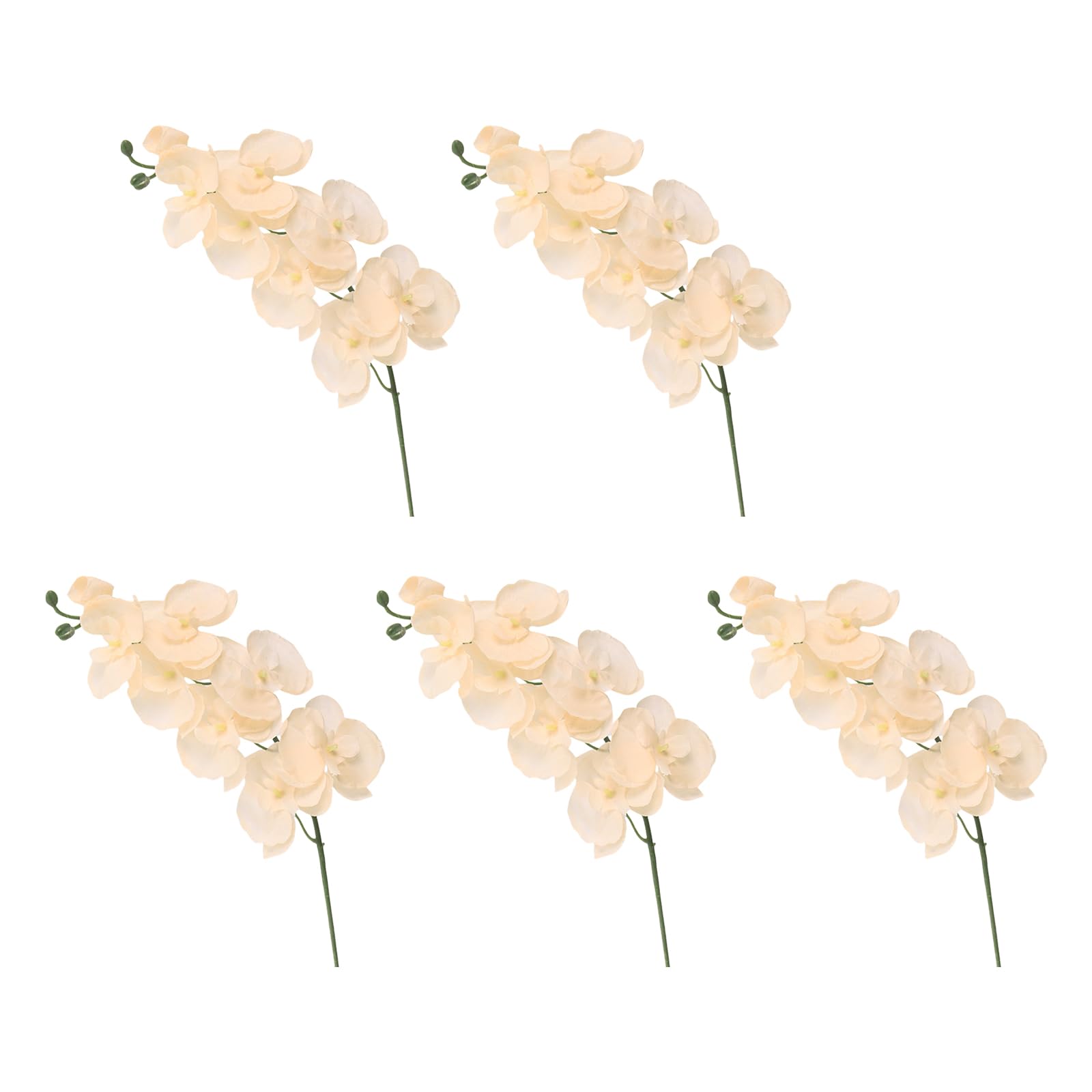 XuQiZZpp Realistic 3D Artificial Butterfly Orchids Branch in Vibranted Color for Bridal Bouquets and Permanent Table Arrangements Silk Flower Centerpieces for Weddings