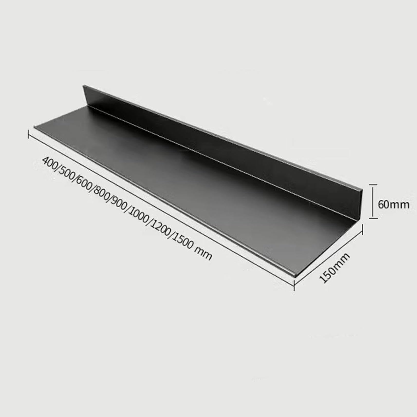 Mensole da Parete galleggianti con Luce a LED, in Lega di Alluminio, portabottiglie da Parete （Gold-90x15cm）