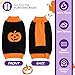 Hundepullover Halloween Kostüm Hund Kürbis Hunde Pullover Warme Halloween Hundepullover für Kleine Mittelgroße Grosse Hunde Party Geschenk für Haustier Puppy und Katzen Schwarz XXL