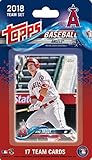 Los Angeles Angels 2018 Topps Factory Sealed EXCLUSIVE Special Edition 17 Card Team Set with Mike Trout and Albert Pujols plus Shohei Otani Rookie Card and others