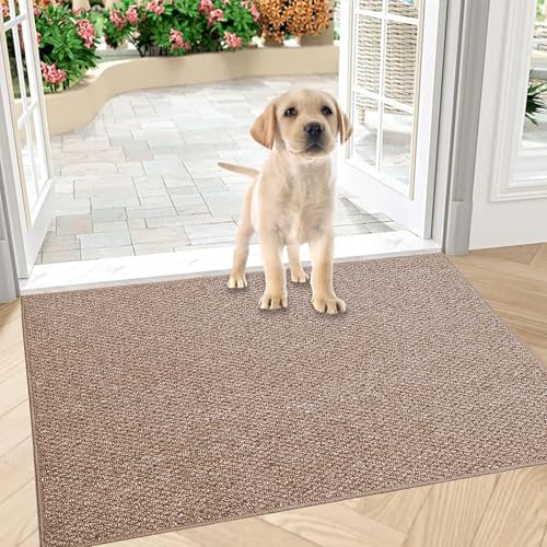 Schmutzfangmatte Innen 50 x 80 cm, rutschfest Fußmatte Außen und Innen, Waschbar Sauberlaufmatte Türmatte, Wasserdicht Eingangsteppich, Absorbierend Fussmatte für Eingang, Haustür, Flur, Braun Schmutzfangmatte Innen 50 x 80 cm, rutschfest Fußmatte Außen und Innen, Waschbar Sauberlaufmatte Türmatte, Wasserdicht Eingangsteppich, Absorbierend Fussmatte für Eingang, Haustür, Flur, Braun