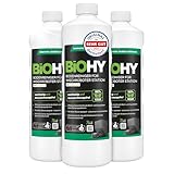 BiOHY Limpiador de suelos para robot de limpieza con aroma a naranja (3 x 1 litro) | Detergente concentrado para todos los robots limpiadores y aspiradores con función húmeda | sin espuma y sin rayas