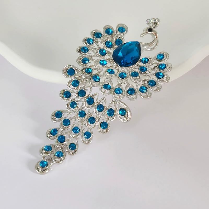 Image of Elegant Floral Brooch Pins for Women, Crystal Pearl Rhinestone CZ Flower Lapel Pin Wedding Party Exquisite Brooches and Pins for Women Ladies