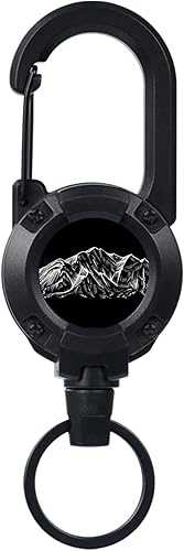 Miniatura 22 de Llavero retráctil con cita inspiradora, soporte de identificación retráctil, soporte de identificación multiherramienta para hombres y mujeres Cita