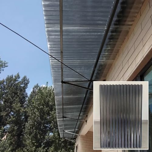 Paneles de techo corrugados con diseño transparente anti-UV para invernaderos y estructuras al aire libre