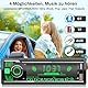 Autoradio Bluetooth, Wistrue Auto Radio Bluetooth mit 7 Farben Licht Einstellbar 1 Din Autoradio FM/2USB/AUX/TF MP3 Player Unterstützt iOS und Android