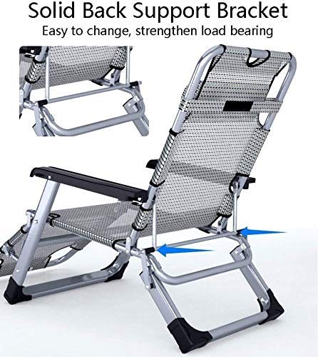 Chaise longue inclinable pliante zero gravity haut de gamme avec coussins denses - 6