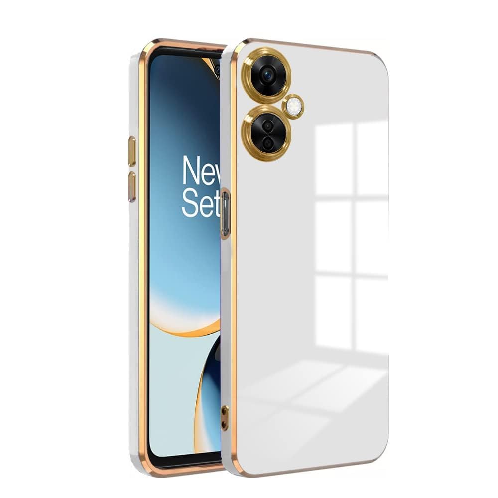 MAGICHUB Ultra Thin Premium TPU Bumper Shockproof Soft Cover Electroplating 6D Design Silicone Skin Slim Case Back Cover for ONE Plus NORD CE 3 LITE (White) (B0CKBSS644) Amazon Price History, Amazon Price Tracker