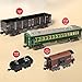 Kafoopolly Electric RC Train Set Model, Locomotive Model with Carriage and Long Track, Gift for Teens and Adult (Model 62904B)