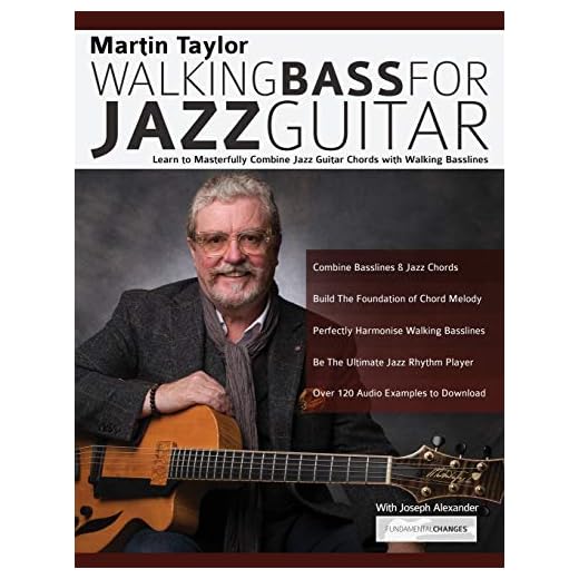 Martin Taylor Walking Bass For Jazz Guitar: Learn to Masterfully Combine Jazz Chords with Walking Basslines (Learn How to Play Jazz Guitar)