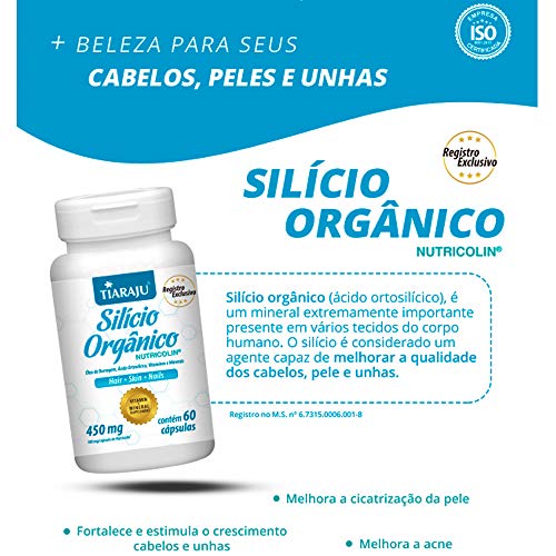 Silício Orgânico - 60 Cápsulas - Tiaraju