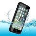 Produktbild BDIG iPhone 8 Plus iPhone 7 Plus Hülle Wasserfeste, Zertifiziert Dünn Outdoor Case Stoßfest Staubdicht Full Body Schutzhülle Displayschutz Tasche Hülle für iPhone 8Plus /7Plus (A Black)