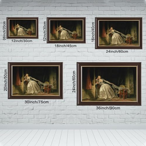 Tableau Le Baiser Dérobé Fragonard - Solution déco murale prête à poser pour grand mur