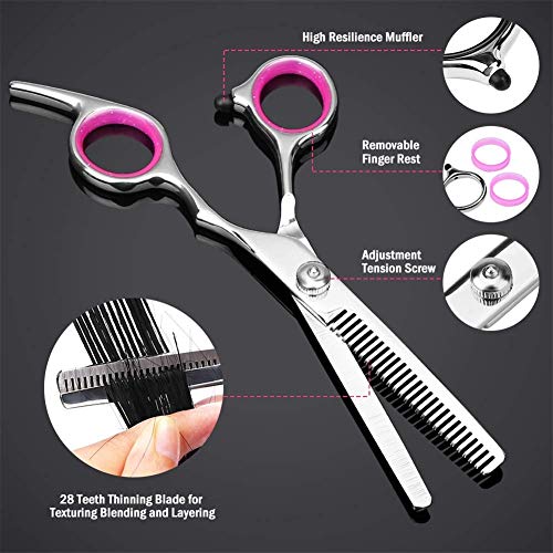 Ciseaux de coiffure professionnels kit complet 9 pièces précis - 5