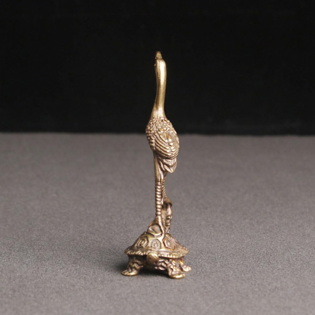 Amazon.com: FOMIYES Brass Crane Turtle Ornament Retro Tortoise