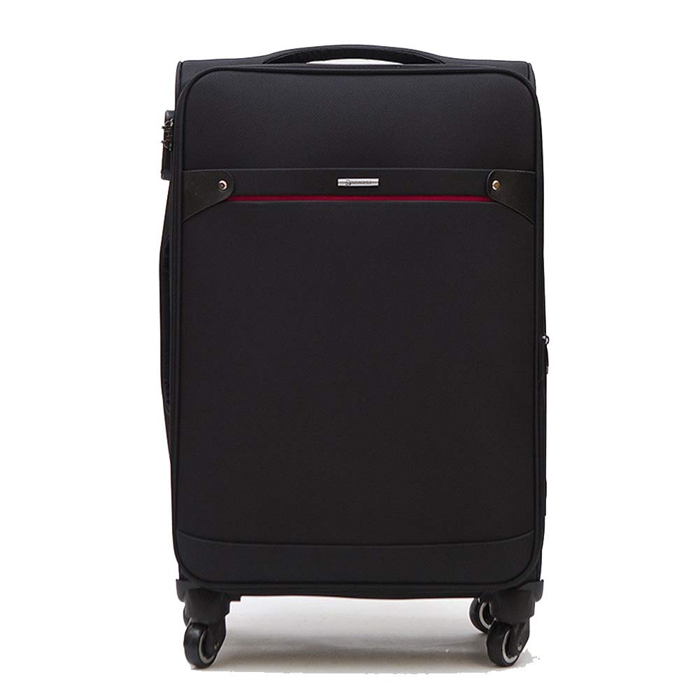 ADITAM ZHANGQIANG Valigia Trolley Trolley da Viaggio Approvato per Cabina Leggera con Ruote Bagaglio a Mano, Nero/Marrone/Viola (Color : Purple, Size : 42 * 23 * 61cm(24)) Double The Comfort