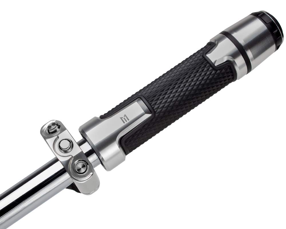 Pulsantiera per manubrio moto da 22 mm, in alluminio billet, 3 pulsanti