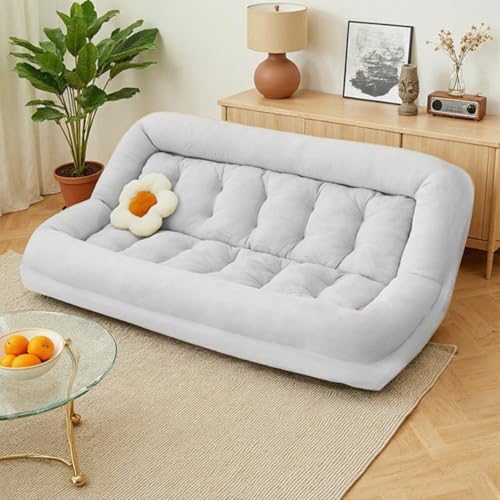 Minogo ソファーベッド ローソファー フロアソファ 大きめ 折り畳み 沙? ボートソファ 座椅子 6段階リクライニング 特大 スポンジフィリング おしゃれ 北欧 人間工学 2人掛け 3人掛け コンパクト 柔らかい 長時間座っても疲れないイス 家庭用