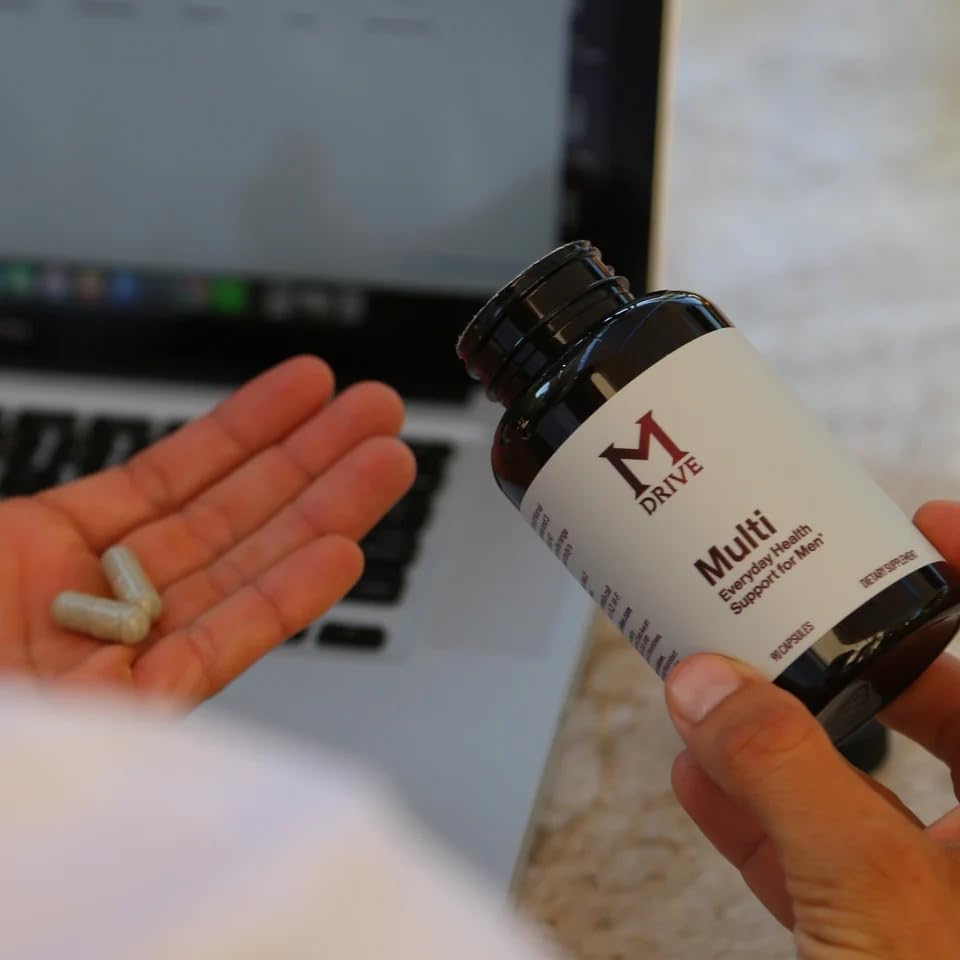 Mdrive Multivitamin for Men, Daily Multivitamin - Immune Health Support from Zinc, Selenium, Manganese & Vitamin D, Enzymes for Digestive Support, CoQ10 for Energy and Vitamin K2, 90 Capsules - Image 8