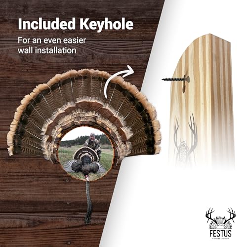 image for Festus Trading Company Custom Turkey Fan Mount Kit Turkey Fan with Pho