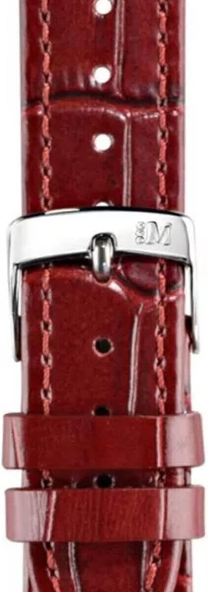 Morellato Kajman Alligator Grain Genuine Calf Leather Watch Strap - Stainless Steel Buckle - PERFORMANCE Collection