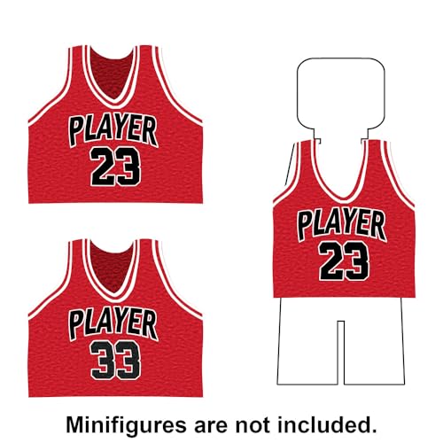 Nicolababe - Ensemble de briques de construction pour panier de basket-ball - Plaques de base de terrain de basket-ball et ensembles de 2 paniers de basket-ball, buts de basket-ball, briques de – vue 5