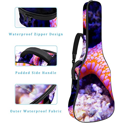 Housse de transport étanche pour guitare avec bandoulière réglable Motif étoile de mer Océan, Multicolore 01., 42.9×16… - Les Beatles, Paul McCartney, John Lennon, RIngo Starr, George Harrison Housse de transport étanche pour guitare avec bandoulière réglable Motif étoile de mer Océan, Multicolore 01., 42.9x16… – Image 5
