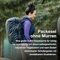 Osprey Transporter Unisex-Reise-Duffel, 40L, Raven Black/Black – Ansicht 4