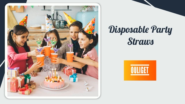 Pitillos de papel decorativos Ouliget 40 piezas verdes miniatura 7